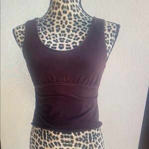 Women's Brown Sleeveless Top